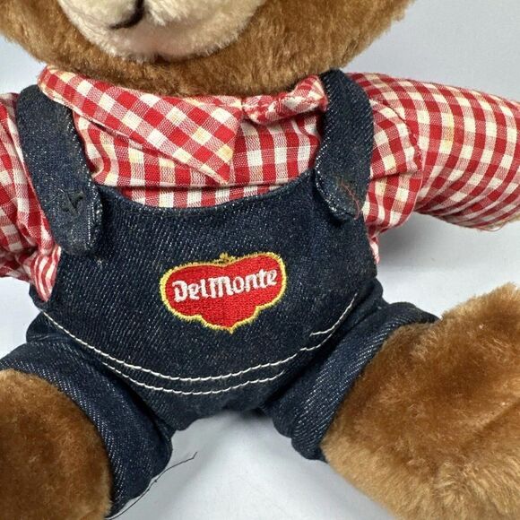 Vintage 1985 Dakin Del Monte | Brawny Bear Marketing Advertising Plush 10” - Picture 4 of 12